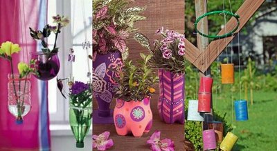 Con elementos reciclados podés decorar tu casa y, a la vez, cuidar el ambiente