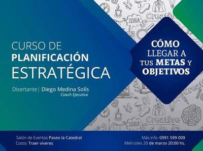 Harán esta un curso de Planificación y estrategia