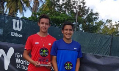 Bruno Brítez, subcampeón en dobles del torneo ITF
