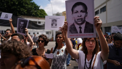 Brasileños marcharon bajo el lema “Dictadura nunca más” por aniversario del golpe militar