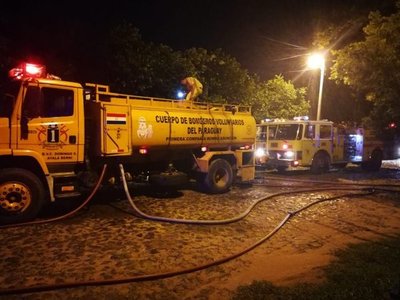 Incendio en vivienda de barrio Herrera