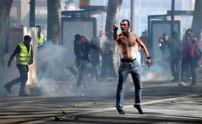 Fuertes disturbios en París en otra protesta de los ‘chalecos amarillos’