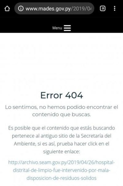 Ministerio borró información sobre intervención de hospital