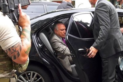 El ex presidente brasileño Michel Temer se entregó a la Policía