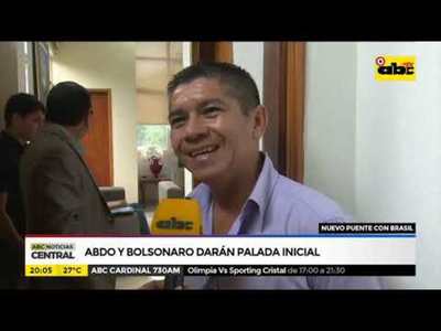 Abdo y Bolsonaro darán palada inicial