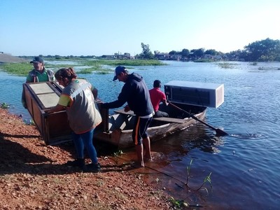 Suman 12.500 familias desplazadas por la crecida del río Paraguay en Asunción