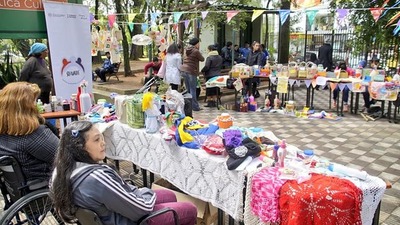 Exitosa feria realizada por los emprendedores con discapacidad