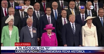 A 75 años del Día 'D': Homenajean a soldados fallecidos y veteranos