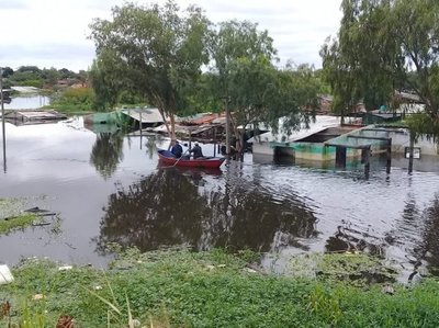 El río sigue retrocediendo