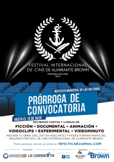 Convocan a cineastas y audiovisualistas a Festival de Cine Almirante Brown