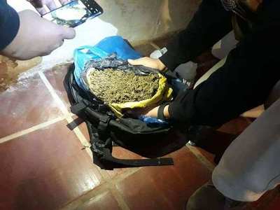 San Juan Bautista; detienen a un joven con más de un kilo de supuesta marihuana
