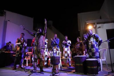 Músicos senegaleses en el barrio San Pablo