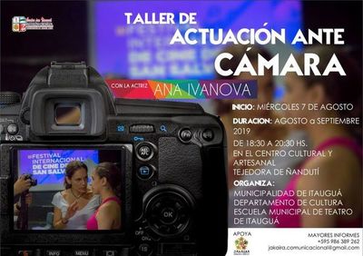 Invitan a curso de actación ante cámaras en Itauguá