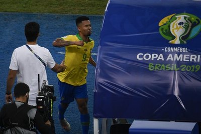 Conmebol sanciona al brasileño Gabriel Jesús
