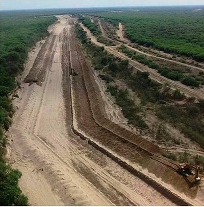 Obras de nueva embocadura en el Pilcomayo se encuentra en etapa final