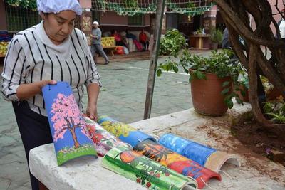 Usan el reciclaje y el arte para apuntalar la rehabilitación en el Buen Pastor