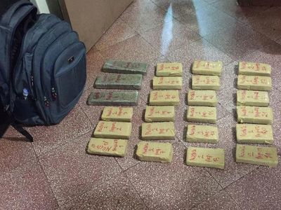 Dos menores brasileñas detenidas con 18 kilos de marihuana en Pedro Juan