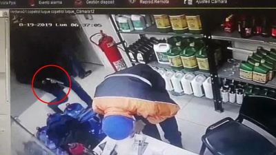 En tres minutos: Así fue el asalto de estación de servicio en Luque