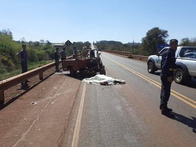 ACCIDENTE FATAL SOBRE RUTA N° 6 ZONA DEL RÍO YÑARÕ
