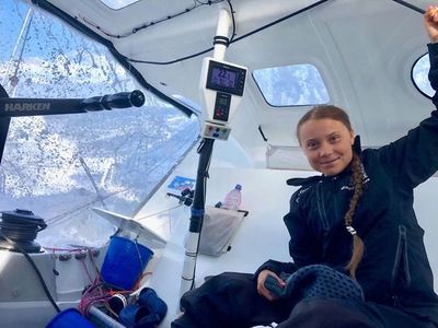La joven activista por el clima Greta Thunberg llega a Nueva York