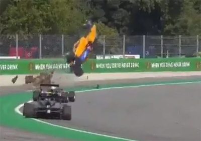 Espectacular accidente, sin graves consecuencias