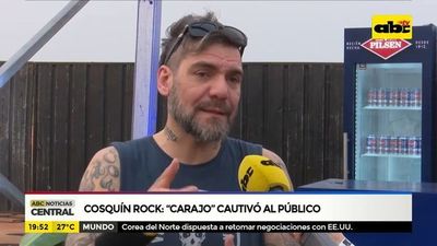 Cosquín Rock : “Carajo” cautivó al público
