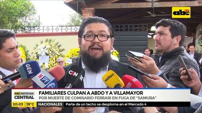 Comisario fallecido: Familiares culpan a Abdo y Villamayor