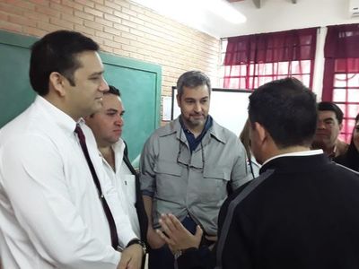 El presidente Mario Abdo Benítez inauguró obras en Horqueta