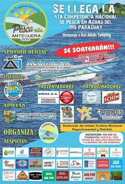 En marcha la cuarta Competencia Nacional de Pesca en Antequera