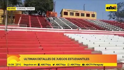 Ultiman detalles de los juegos estudiantiles en Coronel Oviedo