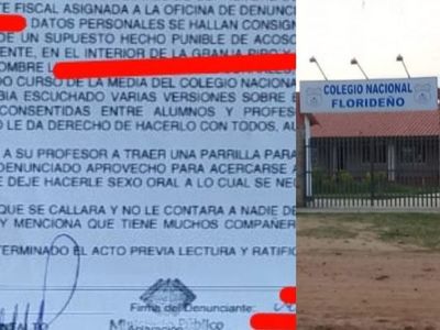 Villa Florida; alumno denuncia a su profesor de guía por acoso sexual