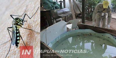 LAS CONDICIONES ESTÁN DADAS PARA UNA POSIBLE EPIDEMIA DE DENGUE EN ITAPÚA