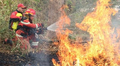 Siete nuevos focos de incendios en la Cordillera del Ybyturuzú