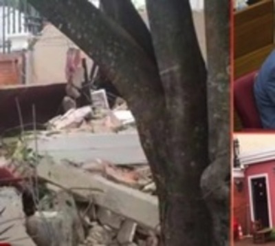 Destruyen garita frente a casa de los Zacarías