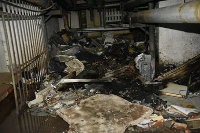 Principio de incendio en subsuelo de IPS