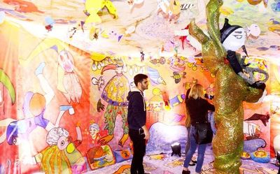 Talleres de artes plásticas en la muestra “60 Mundos”