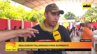 Realizaron tallarinada para bomberos de San Lorenzo
