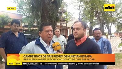 Campesinos de San Pedro denuncian estafa de brasileño