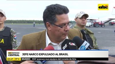 Jefe narco expulsado al Brasil