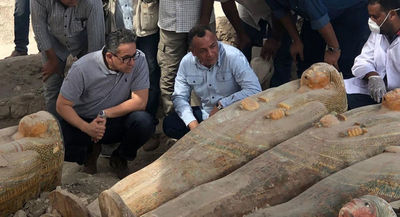 Hallan 20 ataúdes del Antiguo Egipto en Luxor: "Un descubrimiento asombroso"