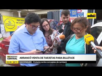 Arrancó venta de tarjetas para billetaje