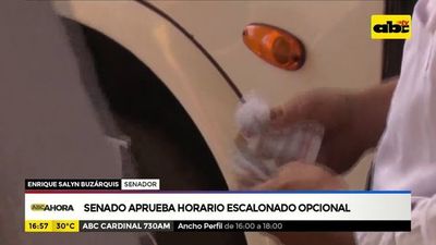 Senado aprueba horario escalonado opcional