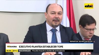 Ejecutivo plantea tope para repartija de cobro de multas