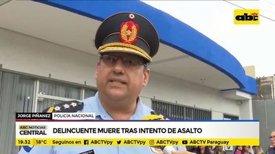 Delincuente muere tras intento de asalto