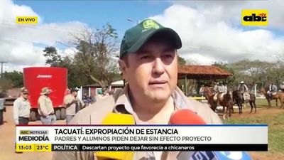 Tacuatí: Expropiación de estancia