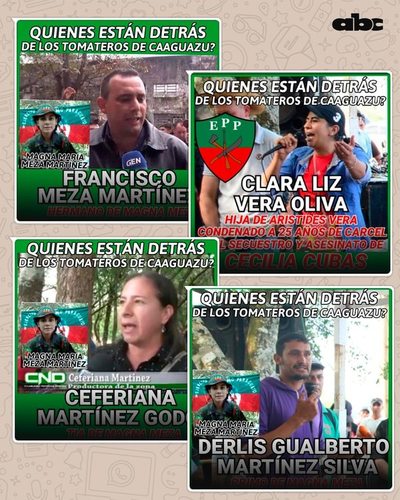 Gobierno difundió flyers sobre presuntos epepistas entre campesinos movilizados