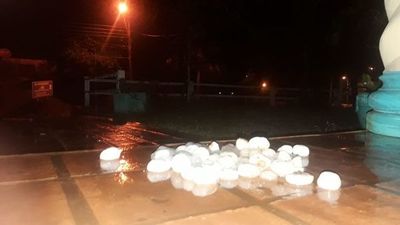 Granizó en Santiago Misiones y para mañana se anuncia 38°C de máxima
