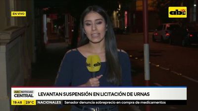 Levantan suspensión de licitación de urnas