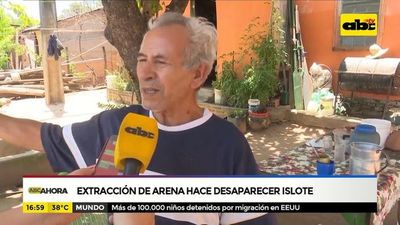 Extracción de arena hace desaparecer islote