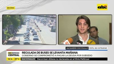 Regulada de buses se levanta mañana
